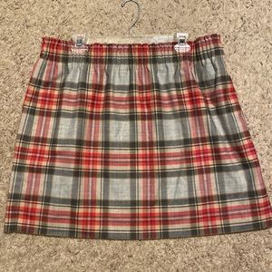 J. Crew plaid skirt size 18 NWT
